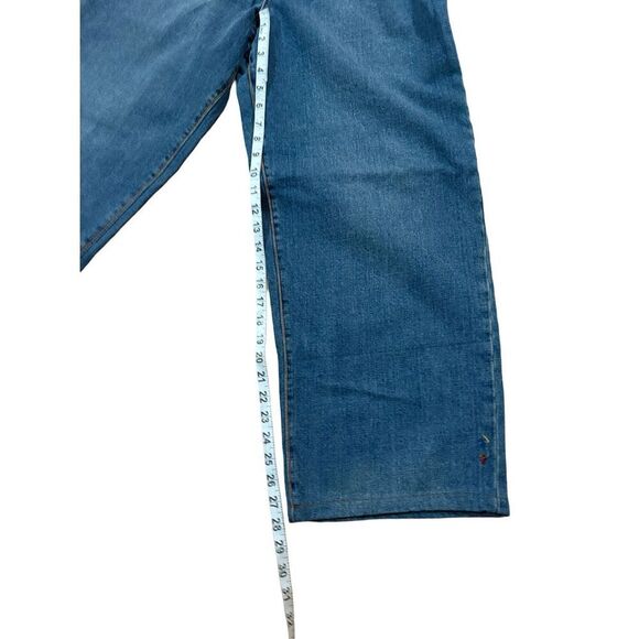 Vintage Coogi Y2K Wide Leg Embroidered Pocket Denim Blue Jeans size 20 - Picture 9 of 14